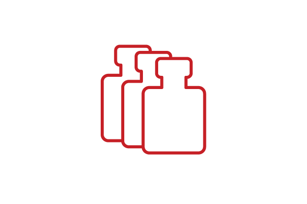 Multiple vial icons
