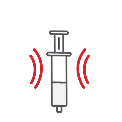 Syringe Pressure Icon Multiple vial icons